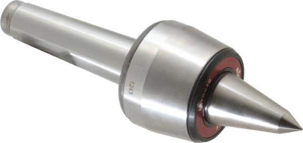 Rohm - MT4 Taper Shank, 2.755" Head Diam 500 Lb Capacity Live Center - 3,800 Max RPM, 2-3/32" Head Length, 1.2598" Point Diam, 2.087" Point Len, 1,100 Lb Max Workpc, 8.583" OAL, Long Point - All Tool & Supply