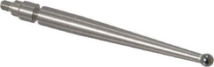 Mitutoyo - 2mm Ball Diam, Carbide, Ball Test Indicator Contact Point - 1.2" Contact Point Length, Use with Mitutoyo 513 Series Dial Test Indicators - All Tool & Supply