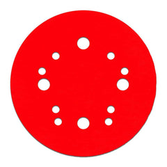 Hook & Loop Discs; Disc Diameter (Decimal Inch): 5; Grade: Fine; Grit: 180; Abrasive Material: Ceramic Blend; Disc Color: Red; Package Quantity: 15; Grit: 180; Grit: 180; Package Quantity: 15