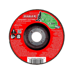 Cutoff Wheels; Wheel Type Number: Type 27; Wheel Diameter (Inch): 4; Wheel Thickness (Inch): 1/8; Hole Size: 5/8; Abrasive Material: Silicone Carbide Blend; Maximum Rpm: 15250.000; Hole Shape: Round; Wheel Color: Red