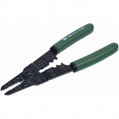 SK - Wire & Cable Strippers - 8" W/CUSHION GRIP CRIMPING/STRIPPING PLIER - All Tool & Supply