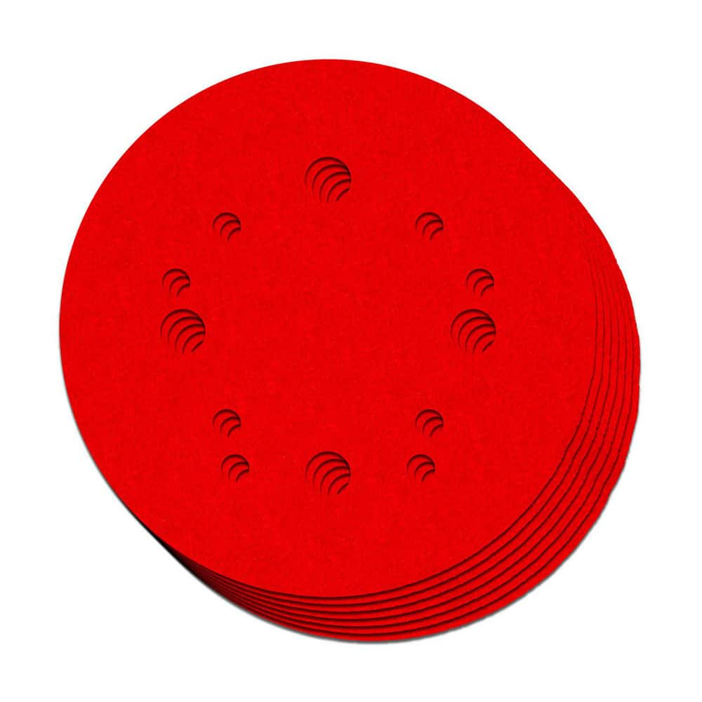 Hook & Loop Discs; Disc Diameter (Decimal Inch): 5; Grade: Coarse; Ultra Fine; Fine; Grit: 80; Abrasive Material: Ceramic Blend; Disc Color: Red; Package Quantity: 7; Grit: 80; Grit: 80; Package Quantity: 7