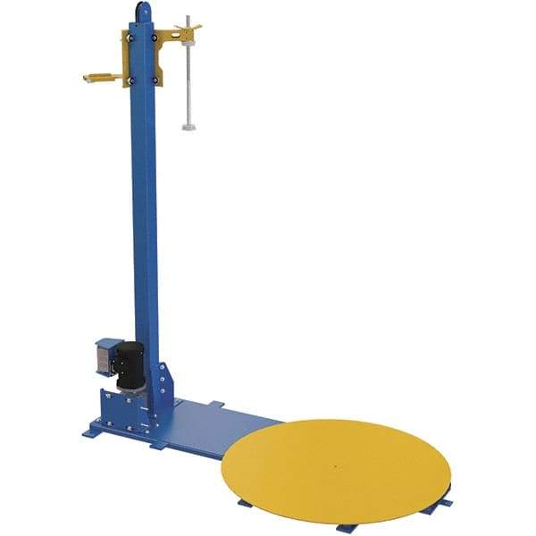 Vestil - 48 Inch Diameter, 4 to 6 Pallets per Hour, Semi Automatic, Light Duty Stretch and Pallet Wrap Machine - 4,000 Lbs. Capacity, 3 to 12 RPM, 2-3/8 Inch High - All Tool & Supply