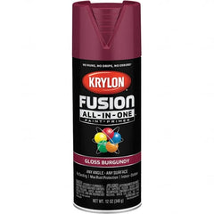 Krylon - Spray Paints Type: Acrylic Enamel Spray Paint Color: Burgundy - All Tool & Supply