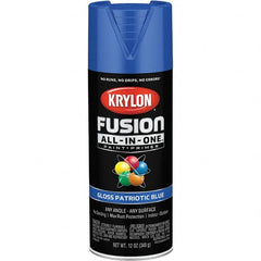 Krylon - Spray Paints Type: Acrylic Enamel Spray Paint Color: Patriotic Blue - All Tool & Supply