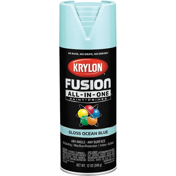 Krylon - Spray Paints Type: Acrylic Enamel Spray Paint Color: Ocean Blue - All Tool & Supply