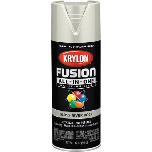 Krylon - Spray Paints Type: Acrylic Enamel Spray Paint Color: River Rock - All Tool & Supply