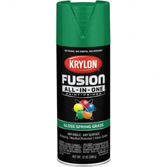 Krylon - Spray Paints Type: Acrylic Enamel Spray Paint Color: Spring Grass - All Tool & Supply