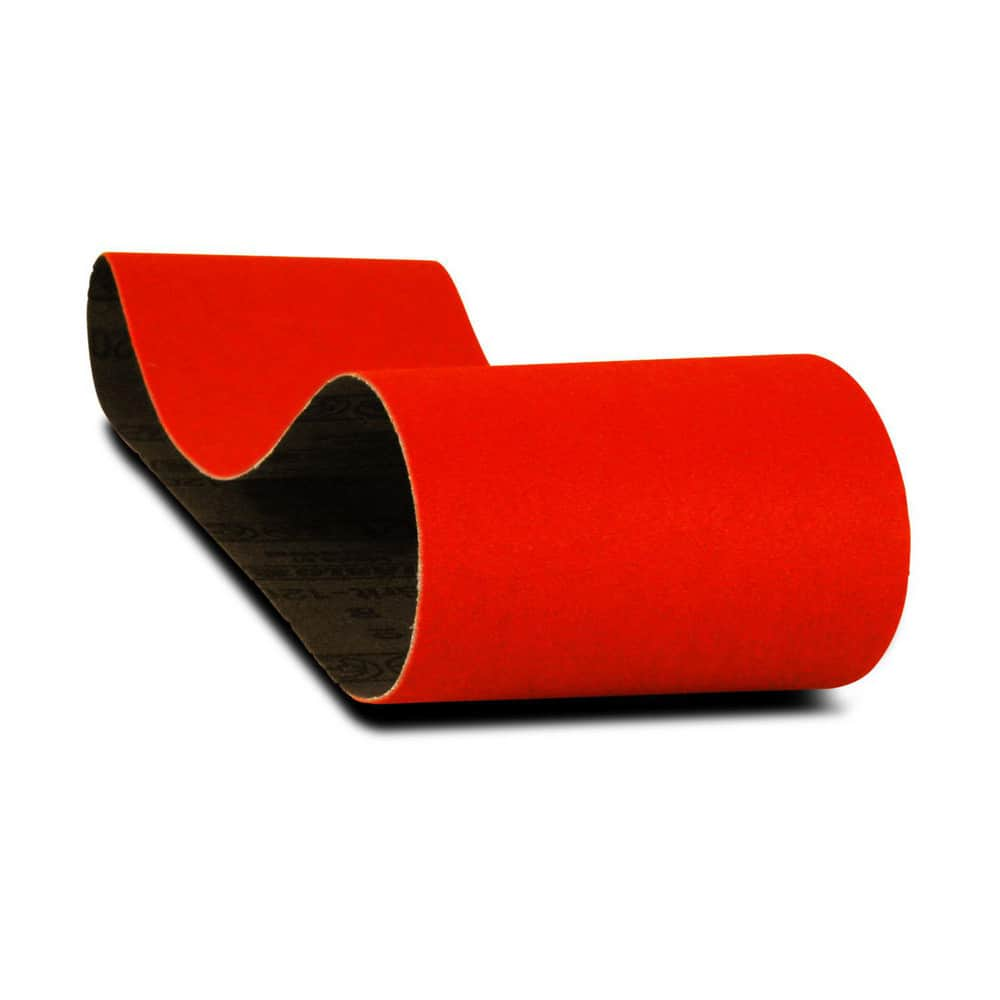 Abrasive Belt: 3″ Wide, 24″ Long, 120 Grit, Zirconium Blend Fine Grade, Coated, Cloth Backing