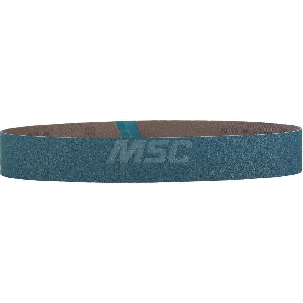 Abrasive Belt: 1-3/16″ Width, 21″ OAL, 60 Grit, Zirconia Alumina Coated, Dry