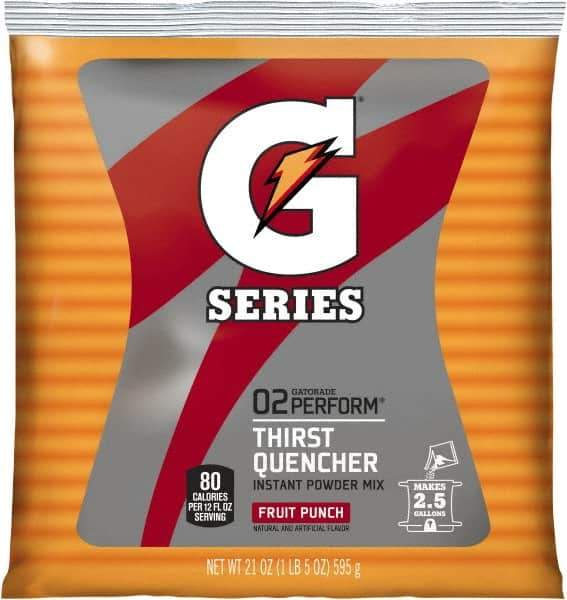 Gatorade - 21 oz Pack Fruit Punch Activity Drink - Powdered, Yields 2.5 Gal - All Tool & Supply