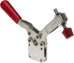 De-Sta-Co - 750 Lb Holding Capacity, Horizontal Handle, Manual Hold Down Toggle Clamp - 70° Handle Movement, 92° Bar Opening, U-Bar, Straight Base, Electro-Plated Zinc, Carbon Steel - All Tool & Supply