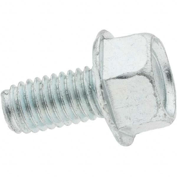 Value Collection - M6x1.0 Coarse 40mm Long Hex Thread Cutting Screw - All Tool & Supply