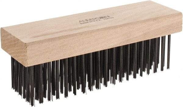 Anderson - 6 Rows x 19 Columns Steel Scratch Brush - 7-1/2" OAL - All Tool & Supply