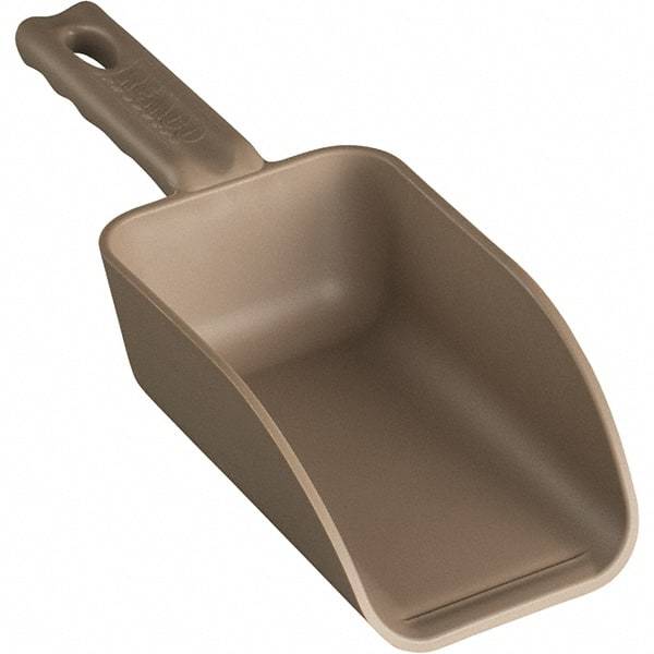 Remco - 32 oz Brown Polypropylene Flat Bottom Scoop - 4.3" Wide x 3" Deep Bowl, 4-1/2" Handle Length, 11-1/2" OAL - All Tool & Supply