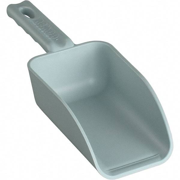 Remco - 32 oz Gray Polypropylene Flat Bottom Scoop - 4.3" Wide x 3" Deep Bowl, 4-1/2" Handle Length, 11-1/2" OAL - All Tool & Supply