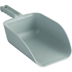 Remco - 82 oz Gray Polypropylene Flat Bottom Scoop - 5.9" Wide x 3.3" Deep Bowl, 4-1/2" Handle Length, 15.1" OAL - All Tool & Supply