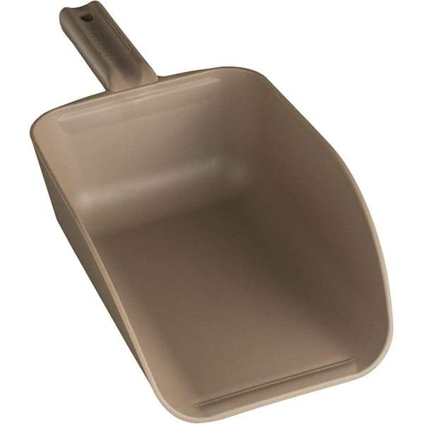 Remco - 82 oz Brown Polypropylene Flat Bottom Scoop - 5.9" Wide x 3.3" Deep Bowl, 4-1/2" Handle Length, 15.1" OAL - All Tool & Supply