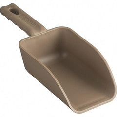 Remco - 16 oz Brown Polypropylene Flat Bottom Scoop - 3.2" Wide x 2" Deep Bowl, 3" Handle Length, 10.4" OAL - All Tool & Supply