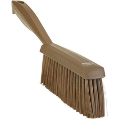 Vikan - 14" OAL, Polyester Staple Set Bench Brush - 2" Bristle Length, 6-3/8" Long Head, Straight Polypropylene Handle, Brown - All Tool & Supply