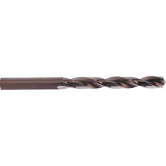 Guhring - 12.5mm 135° Cobalt Jobber Drill - Bronze Oxide Finish, Right Hand Cut, Parabolic Flute, Straight Shank, 151mm OAL, Split Point - All Tool & Supply