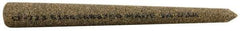 Norton - 3" Long x 5/16" Diam x 5/16" Thick, Aluminum Oxide Sharpening Stone - Round Pointed, Coarse Grade - All Tool & Supply