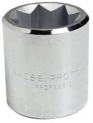 Proto - 3/8", 1/2" Drive, Standard Hand Socket - 8 Points, 1-7/16" OAL, Alloy Steel, Chrome Finish - All Tool & Supply