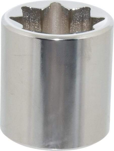 Proto - 7/8", 1/2" Drive, Standard Hand Socket - 8 Points, 1-5/8" OAL, Alloy Steel, Chrome Finish - All Tool & Supply