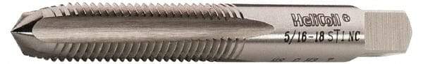 Heli-Coil - 7/8-9 UNC, H5, 4 Flute, Plug Chamfer, Bright Finish, High Speed Steel Hand STI Tap - 5-1/8" OAL, 2-1/2" Thread Length, 13/16" Square Length, 0.6" Square Size, 2B Class of Fit - Exact Industrial Supply