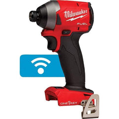 Milwaukee Tool - 18 Volt, 1/4" Drive, 167 Ft/Lb Torque, Cordless Impact Driver - Pistol Grip Handle, 3600 RPM, Lithium-Ion, Bare Tool - All Tool & Supply