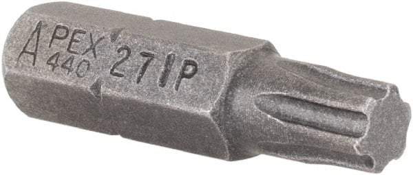 Apex - 1/4" Drive IP27 Torx Plus Screwdriver Bit - 1" OAL, Insert Bit - All Tool & Supply