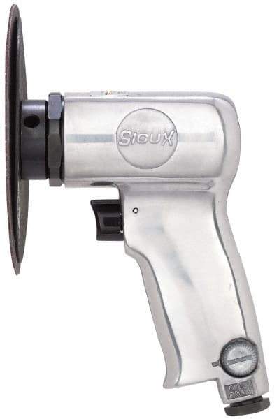 Sioux Tools - 4-1/2" Max Disc, 14,000 RPM, Pneumatic Handheld Disc Sander - 12 CFM, 1/4 NPT Inlet, 0.63 hp, 90 psi - All Tool & Supply