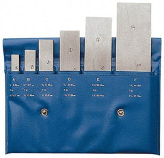 PEC Tools - 3/8 to 2-1/4 Inch Adjustable Parallel Set - Includes Vinyl Pouch, 6 Pieces - All Tool & Supply