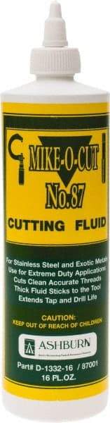 Made in USA - Bottle Liquid Metalworking Fluid/Coolant - All Tool & Supply