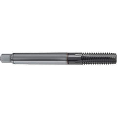 Guhring - M12x1.50 Metric 5 Flute 6HX Plug Spiral Flute Tap - Solid Carbide, TiCN Finish, 100mm OAL, Right Hand Flute, Right Hand Thread, D4/D5, Series 1161 - All Tool & Supply