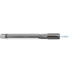 Guhring - M14x1.50 Metric 6HX 4 Flute Bright Finish Solid Carbide Straight Flute Standard Hand Tap - Modified Bottoming, Right Hand Thread, 100mm OAL, D5/D6 Limit, Through Coolant - Exact Industrial Supply