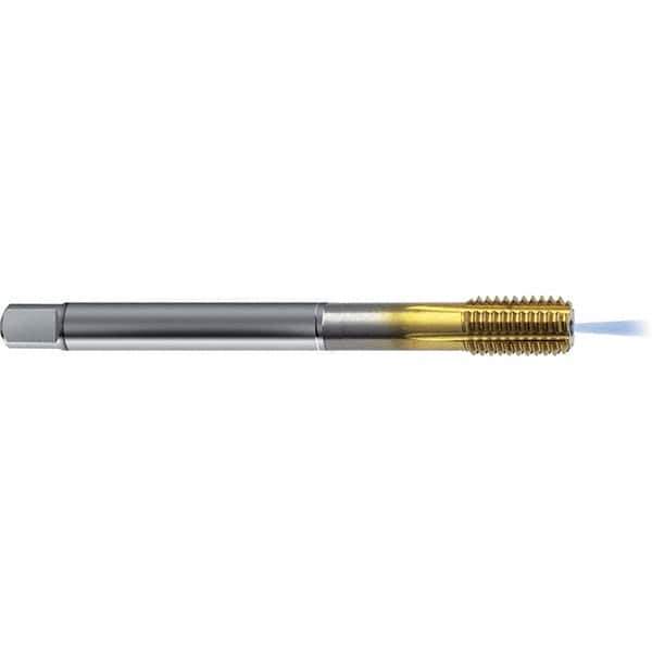 Guhring - 1/2-13 UNC 2BX H10/H11 Thread Limit Bottoming Thread Forming Tap - High Speed Steel, TiN Finish, 4.331" OAL, Right Hand Thread, Series 4383 - All Tool & Supply