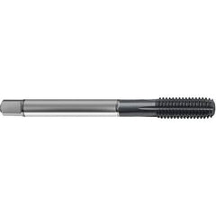 Guhring - #12-24 UNC 2BX H6/H7 Thread Limit Modified Bottoming Thread Forming Tap - High Speed Steel, TiCN Finish, 3.15" OAL, Right Hand Thread, Series 4377 - All Tool & Supply