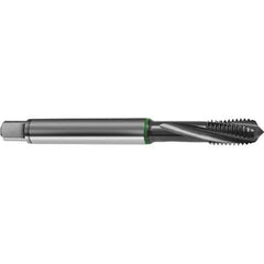 Guhring - M20x2.50 Metric 4 Flute 6H Bottoming Spiral Flute Tap - High Speed Steel, TiCN Finish, 140mm OAL, Right Hand Flute, Right Hand Thread, D6/D7, Series 4155 - All Tool & Supply