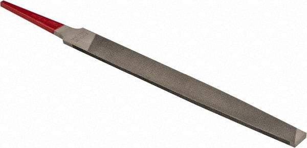 Simonds File - 4" Long, Second Cut, Mill American-Pattern File - Single Cut, Tang - All Tool & Supply