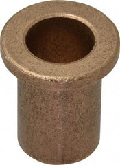 Boston Gear - 1/2" Inside x 5/8" Outside Diam, Oil Impregnated Bronze Sleeve Bearing - 7/8" Flange Outside Diam, 1/8" Flange Thickness, 1" OAL - All Tool & Supply