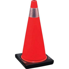 NMC - 18" High, Orange Traffic Cone - 10-1/2" Base Width, Rubber - All Tool & Supply