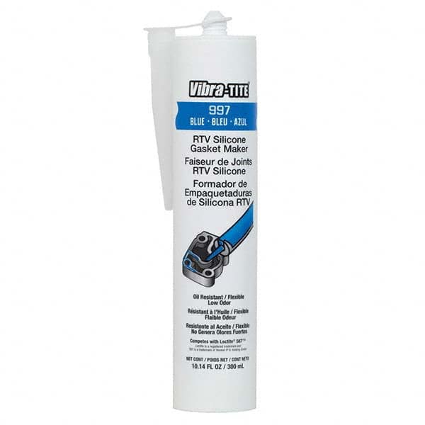 Vibra-Tite - 300 mL Cartridge, Blue RTV Silicone Gasket Maker - All Tool & Supply