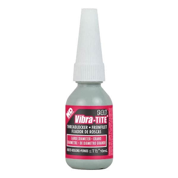 Vibra-Tite - 10 mL Bottle, Red, Large Diameter/High Strength Threadlocker - All Tool & Supply