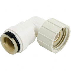 Watts - Plastic Push-To-Connect Tube Fittings Type: Swivel Elbow Tube Outside Diameter (mm): 12.7 x 19.05 - All Tool & Supply