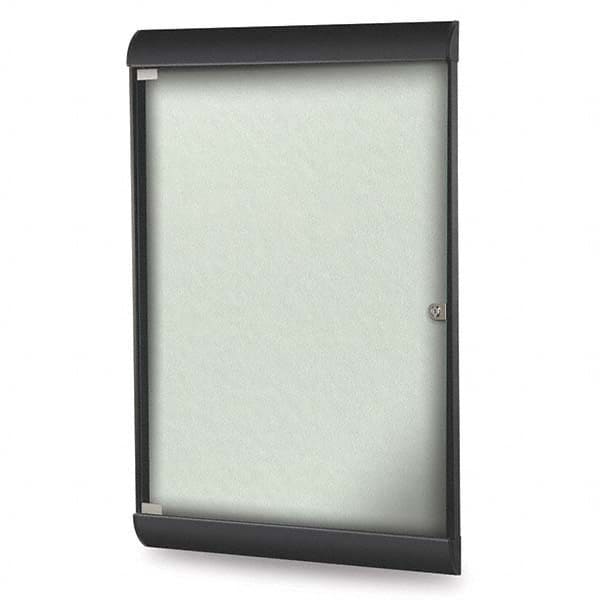 Ghent - Cork Bulletin Boards Style: Enclosed Bulletin Board Color: Silver - All Tool & Supply