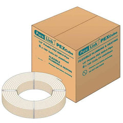 Mueller Industries - 0.475" ID x 5/8" OD, 100' Long, PEX-A Tube - Natural with Blue Print, 100 Max psi - All Tool & Supply