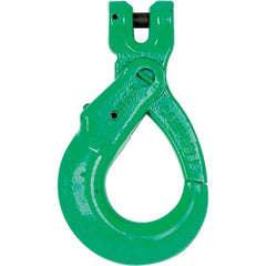 Campbell - 3/8" Chain Diam, 100 Chain Grade Clevis Hook - 8,800 Lb Capacity, 7/16" ID, 1/2" Pin Diam, 1-7/8" Hook Throat, 5-5/32" OAL, 1-1/8" Hook Width - All Tool & Supply