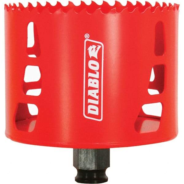 Freud - 3-1/2" Diam, 2-3/8" Cutting Depth, Hole Saw - Bi-Metal Saw, Toothed Edge - All Tool & Supply