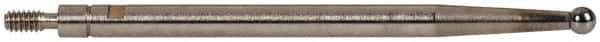 INTERAPID - 0.08" Ball Diam, Carbide, Ball Test Indicator Contact Point - 1-3/8" Contact Point Length, Use with Brown & Sharpe Interapid 312 Dial Test Indicators (Except 74.111965 & 74.111958) - All Tool & Supply